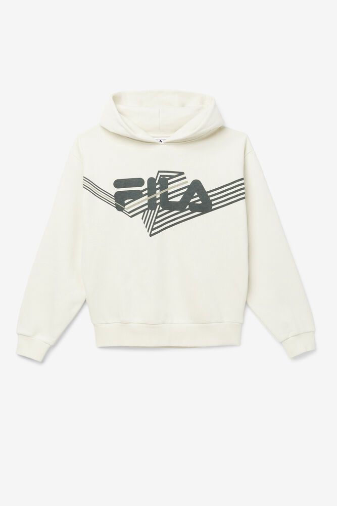 Fila Hoodie Panske Waldo Biele - JAHBF9378